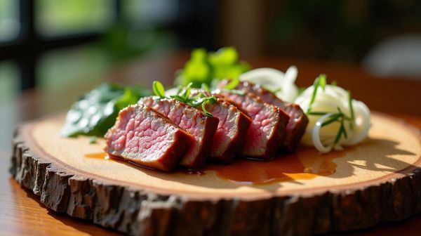 Savourez un tataki de bœuf mariné à la perfection