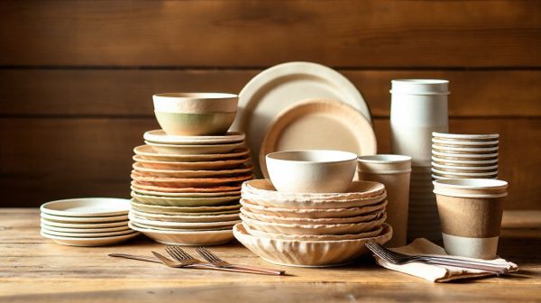 Top options de vaisselle jetable écoresponsable pour pros